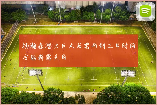 杨瀚森潜力巨大或需两到三年时间方能崭露头角